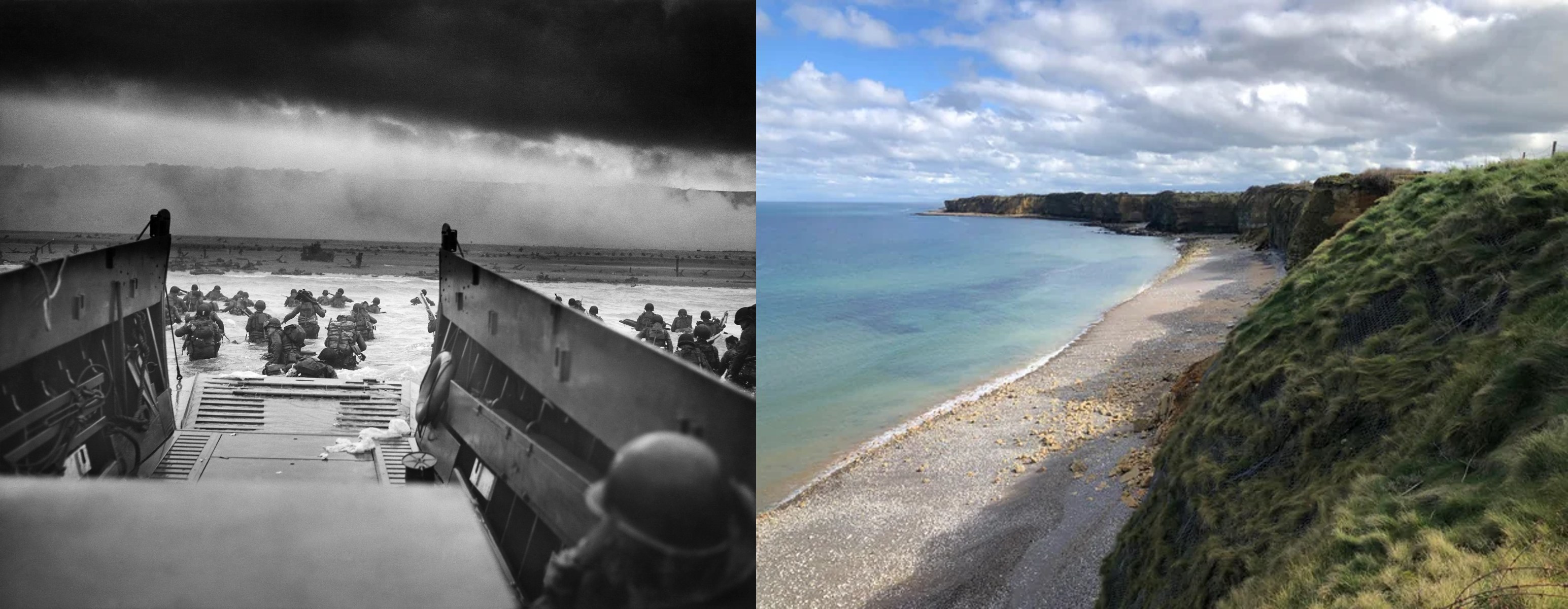 Photograph at the Utah Beach war memorial
