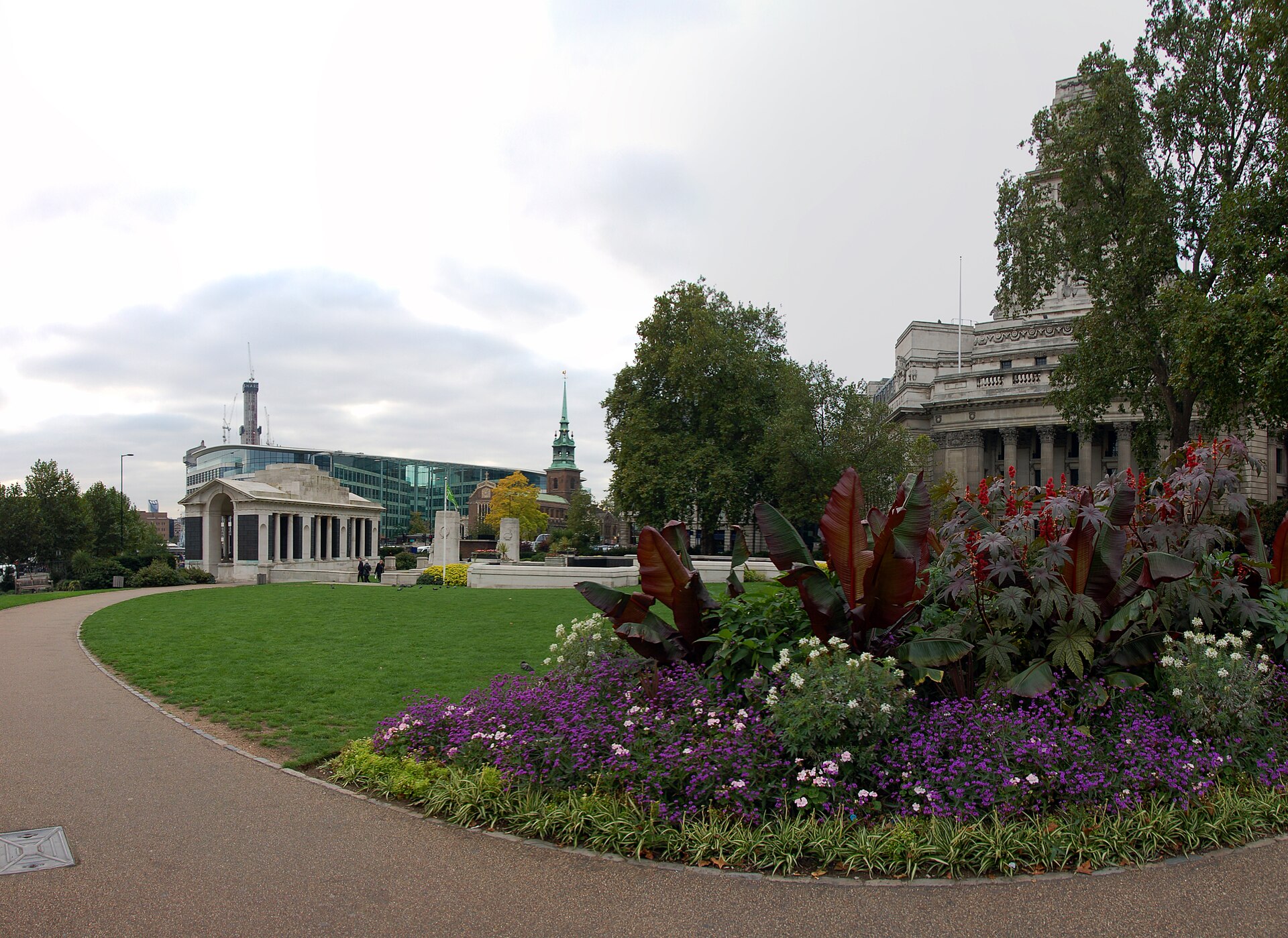 Photograph at the Tower Hill Memorial war grave